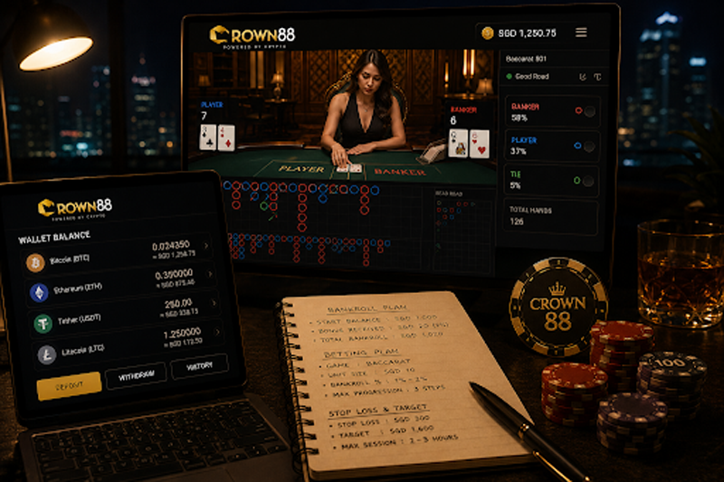 Casino player changing betting behaviour after claiming a crypto deposit bonus