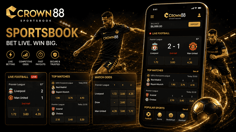 sportsbook mobile play on crown88 sg