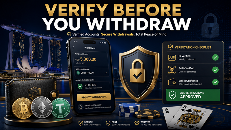 secure online casino withdrawal with ID verification in Singapore