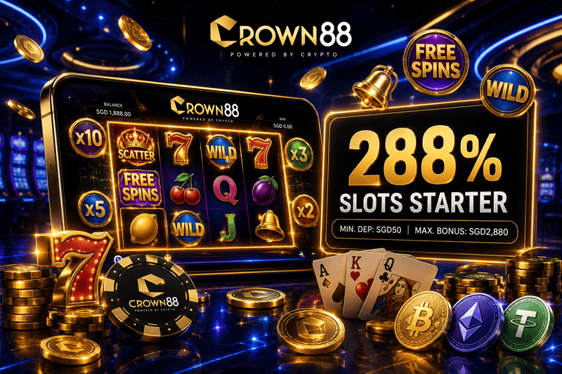 288% Slots Starter Bonus for C88 SG Slot Players
