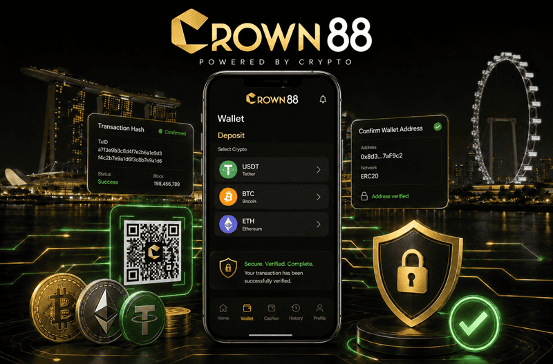 crown88 casino crypto wallet safety