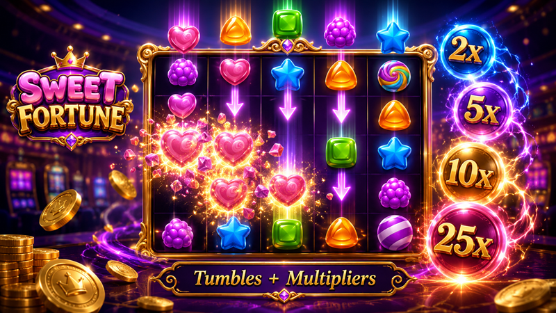 tumbles and multipliers on slots