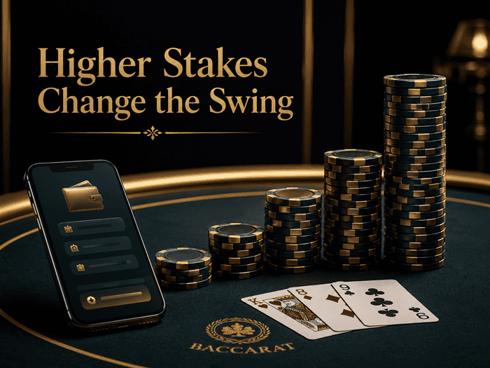 higher stakes change the swing on baccarat