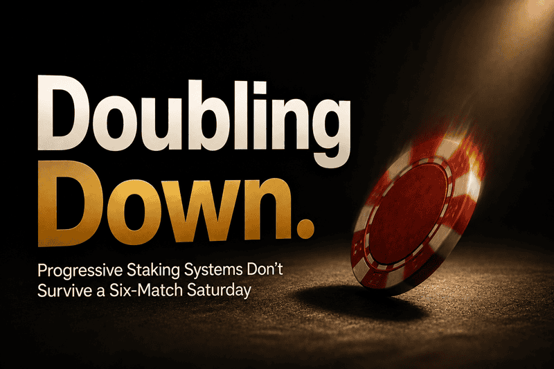 Progressive Staking Systems Don't Survive a Six-Match Saturday